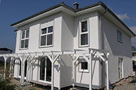 Ebbs, Tirol-Österreich, komplettes Doppelhaus Partner mit Kamin, Pergola, komplett schlüsselfertig auf Keller